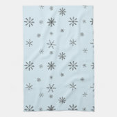 Moderne Winterschneeflocken Geschirrtuch (Vertikal)