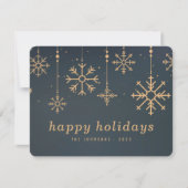 Moderne Winterschneeflocken Weihnachten (Vorderseite)