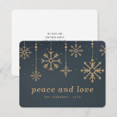 Moderne Winterschneeflocken Weihnachten (Vorne/Hinten)