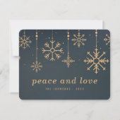 Moderne Winterschneeflocken Weihnachten (Vorderseite)