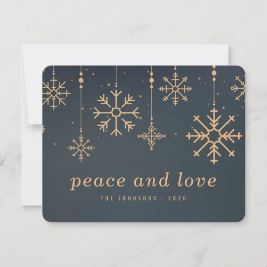 Moderne Winterschneeflocken Weihnachten (Vorderseite)