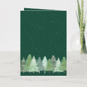 Moderne Winterwald Firmenlogo Grün Gold (Rückseite)