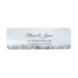 Moderne Winterwald-Hochzeit