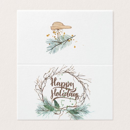 Moderne Winterwälder trockenen Zweige Kiefernwälde (Außenseite Aufgefaltet)