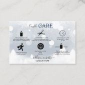 Moderne Winterweiß- und Silberschneekonzerne Visitenkarte (Vorderseite)