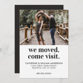 Moderne wir bewegten kommen Besuch Foto Typografie Ankündigung (Vorne/Hinten)