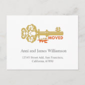 Moderne wir bewegten Schlüsselbewegungen Feiertagspostkarte (Vorderseite)