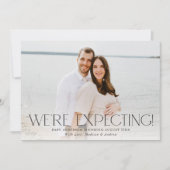 Moderne wir erwarten Foto-Schwangerschaft Ankündigung (Vorderseite)
