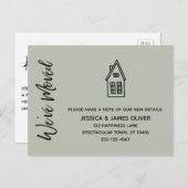 Moderne wir haben das kleine Haus Gezeichnet Postkarte (Vorne/Hinten)