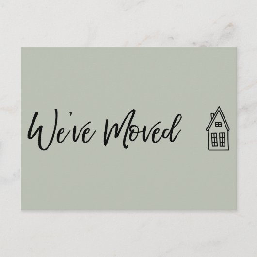 Moderne wir haben das kleine Haus Gezeichnet Postkarte (Vorderseite)