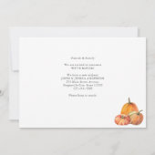 Moderne wir haben den Kürbisfall an der weißen Tür Ankündigung (Rückseite)