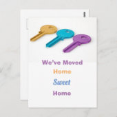 Moderne Wir haben die Ankündigung der Postkarte ve (Vorne/Hinten)