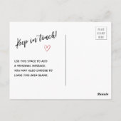 Moderne wir haben kleine Häuser Gezeichnet Minze Postkarte (Rückseite)