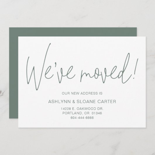 Moderne wir haben neue Zuhause entwickelt Ankündigung (Vorne/Hinten)