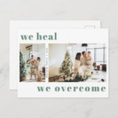 Moderne wir heilen wir über Weihnachtsfeiertagen F Postkarte (Vorne/Hinten)