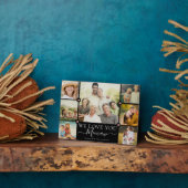 Moderne wir Liebe Sie erinnern Familienfoto Collag Fotoplatte (Seite)