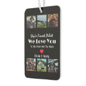 Moderne "Wir Liebe Sie" individuelle FotoCollage Autolufterfrischer (Links)