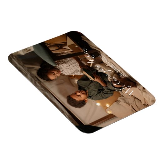 Moderne Wir Liebe Sie Mama Foto Magnet (Rechte Seite)