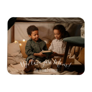 Moderne Wir Liebe Sie Mama Foto Magnet