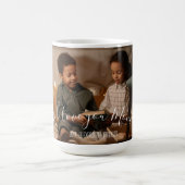 Moderne Wir Liebe Sie Mama Foto Tasse (Mittel)