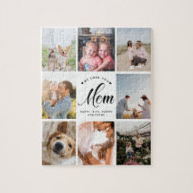 Moderne wir Liebe Sie Mama Personalisierte FotoCol