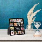 Moderne wir Liebe Sie Oma 14 FotoCollage Black Fotoplatte (InSitu)