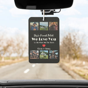 Moderne 'Wir lieben dich' Foto-Collage Autolufterfrischer