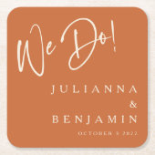 Moderne wir machen elegante, maßgeschneiderte Hoch Rechteckiger Pappuntersetzer (Vorderseite)