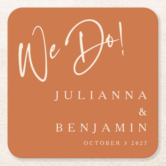 Moderne wir machen elegante, maßgeschneiderte Hoch Rechteckiger Pappuntersetzer (Vorderseite)