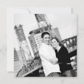 Moderne wir machen Foto Hochzeit Einladung (Rückseite)