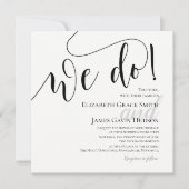 Moderne wir machen Foto Hochzeit Einladung (Vorderseite)