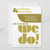 Moderne wir machen geometrische Typografie Avocado Einladung (Vorderseite)