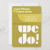 Moderne wir machen geometrische Typografie Avocado Einladung (Vorderseite)