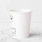 Moderne wir machen Schwarz-weiße Hochzeiten nach M Pappbecher (Links)