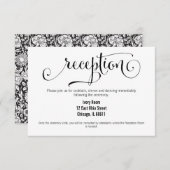 Moderne wir machen Script Wedding Reception Card Einladung (Vorne/Hinten)
