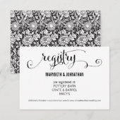 Moderne wir machen Script Wedding Registry Card Begleitkarte (Vorne/Hinten)