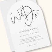 Moderne wir machen Skriptfunk-Foto Hochzeitsarsch Einladung