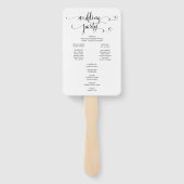 Moderne wir machen SkriptWedding Programm Hand Fan Fächer (Rückseite)