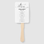 Moderne wir machen SkriptWedding Programm Hand Fan Fächer (Vorderseite)