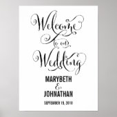Moderne wir machen SkriptWedding Willkommenspopste Poster (Vorne)