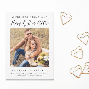 Moderne Wir sind Verlobte Ankündigung der Verlobun