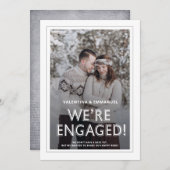 Moderne Wir sind Verlobte Ankündigung der Verlobun (Vorne/Hinten)