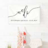 Moderne Wir tun Hochzeitsskript Banner (Insitu)