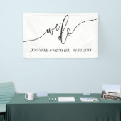 Moderne Wir tun Hochzeitsskript Banner (Messeveranstaltung)