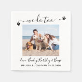 Moderne wir tun zu maßgeschneiderte Hunde Foto Hau Serviette (Vorderseite)