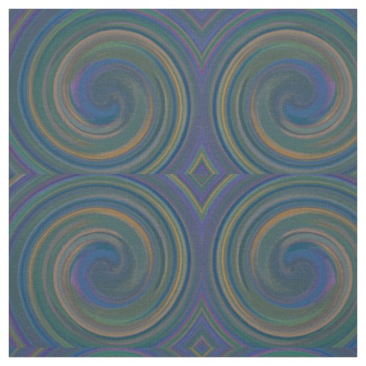 Moderne Wirbel-Abstrakte Kunst #22 Stoff (Muster)
