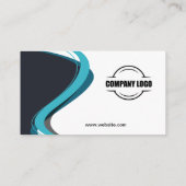 Moderne Wirbel Beruflich Visitenkarte (Rückseite)