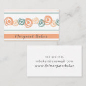 Moderne Wirbel II Visitenkarte (Vorne/Hinten)