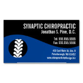 Moderne, wirbellose Chiropraktikkarte Magnet (Vorderseite)