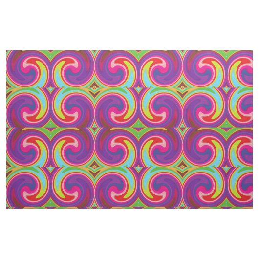 Moderne, wirbelnde Abstrakte Kunst Stoff (Fat Quarter (45,7 x 55,9 cm))